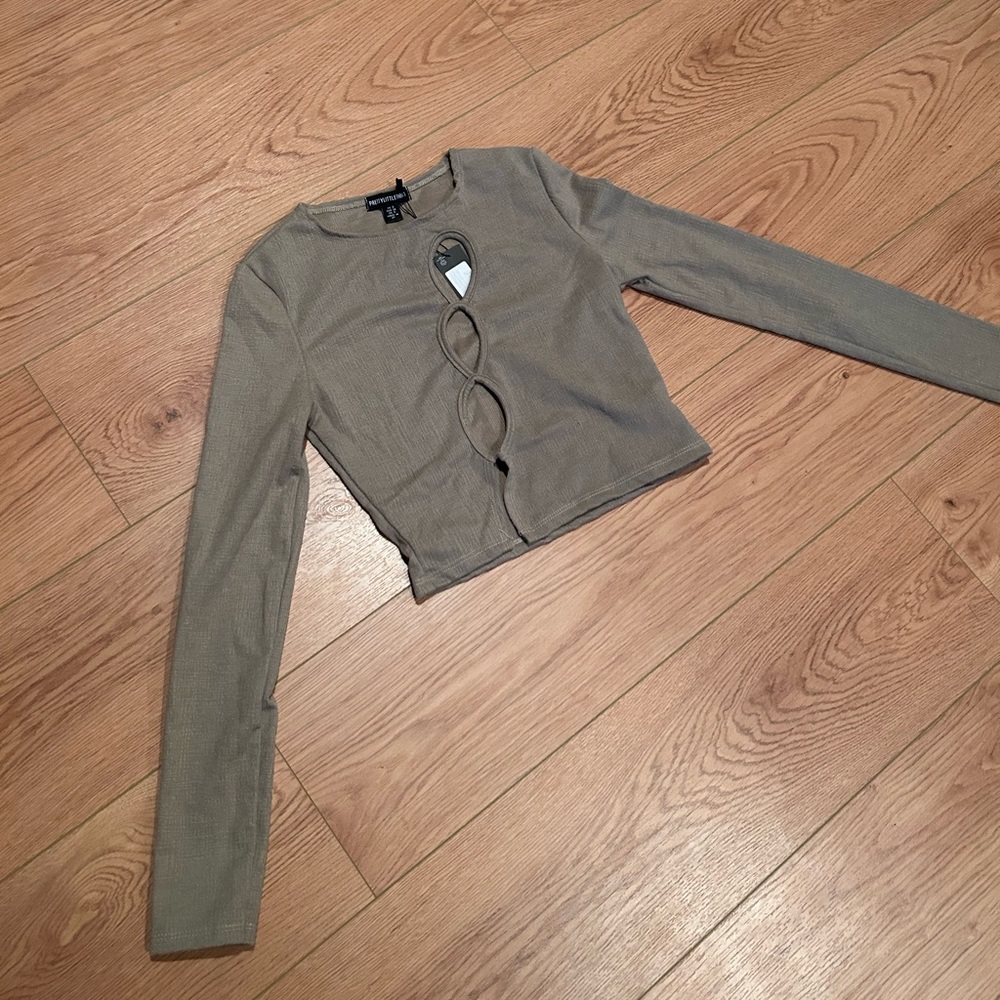 Brown crop top